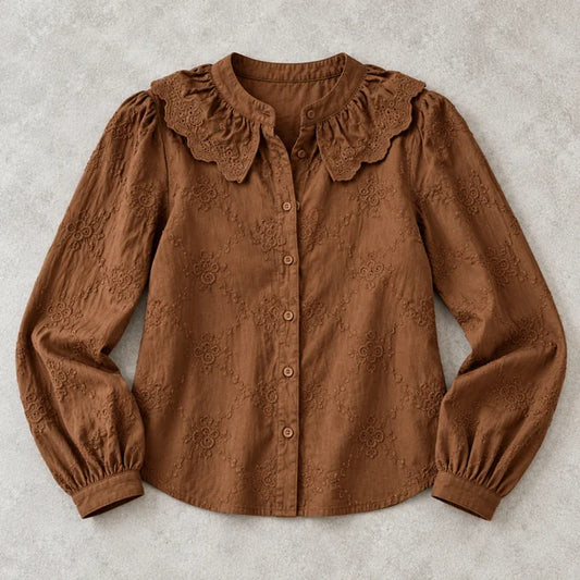 Blouse Chocolat 100% Coton Sol- MA Company
