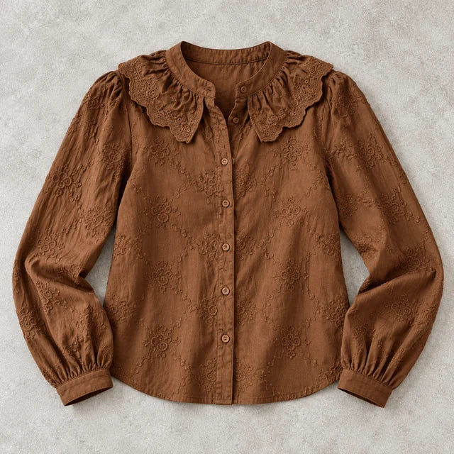 Blouse Chocolat 100% Coton Sol- MA Company