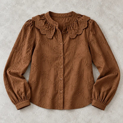 Blouse Chocolat 100% Coton Sol- MA Company