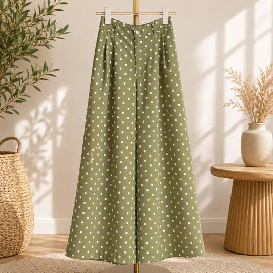 Pantalon Vert Pois Principale- MA Company
