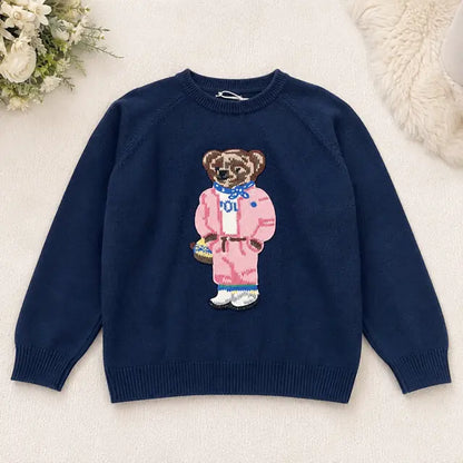 Pull Bleu Marine Ourson Chic Sol 2- MA Company