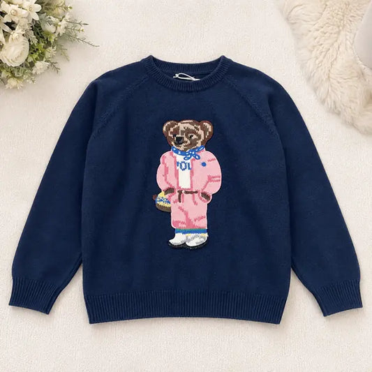 Pull Bleu Marine Ourson Chic Sol 2- MA Company