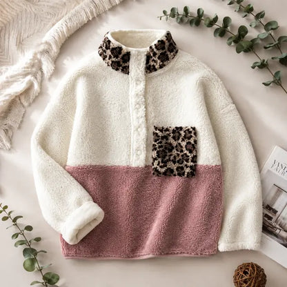 Pull Moumoute Motifs Léopard Principal- MA Company