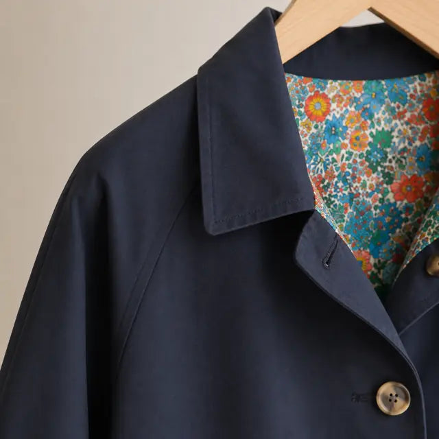 Trench Bleu Marine 100% Coton Détail- MA Company
