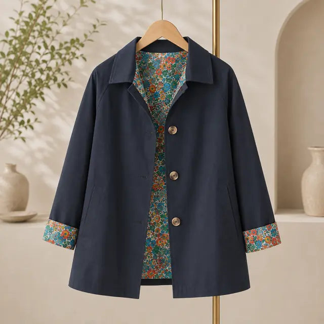 Trench Bleu Marine 100% Coton Principale- MA Company
