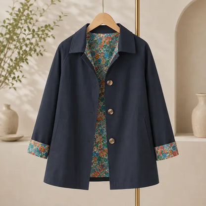 Trench Bleu Marine 100% Coton Principale- MA Company